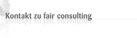 Kontakt zu fair consulting